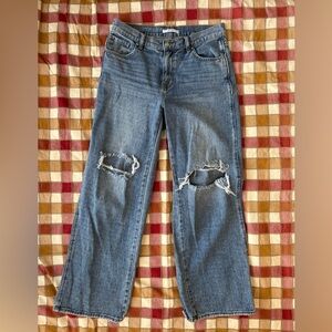 PacSun Light Blue Distressed 90s Baggy